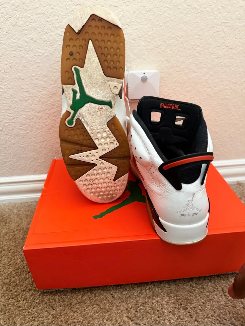 FA Orange Shoe Box with Green Logo